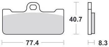 KLOCKI HAMULCOWE SBS 695 RS