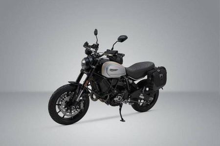 ZESTAW SAKWA I STELAŻ LEGEND GEAR SW-MOTECH DUCATI SCRAMBLER 1100 PRO / SPORT PRO (19-) BROWN
