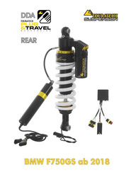Touratech Suspension "rear" shock absorber for BMW F750GS from 2018 DDA / Plug & Travel