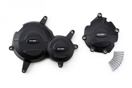 Pokrywy dekli silnika PUIG do Honda CB1000R 2018-2025 Czarny (N) 21451N