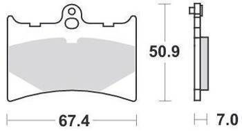 KLOCKI HAMULCOWE SBS 601 RS