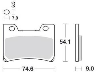 KLOCKI HAMULCOWE SBS 665 RS
