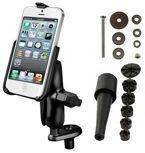 Uchwyt do Apple iPhone 5 & Apple iPhone 5S bez futerału montowany w trzon widelca w motocyklu