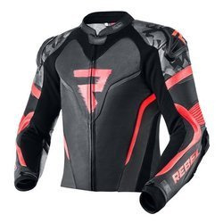 Kurtka Skórzana Rebelhorn Rebel Black/Red