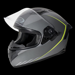 KASK OZONE INTEGRALNY SPRINT STRIPE MATTE BLACK/GREY/FLUO YELLOW