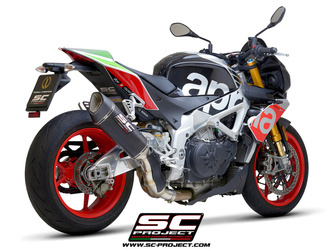 SC-Project tłumik końcowy  końcowy  SC1-R  Carbon Aprilia Tuono V4 2017-2020