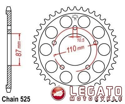 ZĘBATKA NAPĘDOWA JT TYŁ (525)