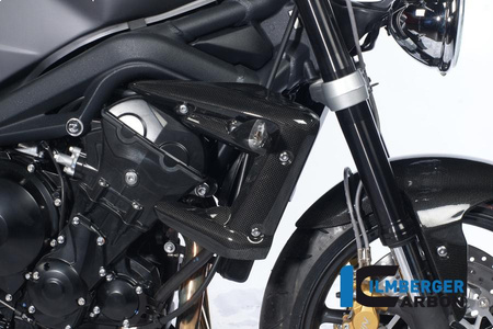 Osłona chłodnicy prawa - carbon Triumph Street Triple 675 ILMBERGER WKR.010.TRSTR.K