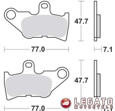 KLOCKI HAMULCOWE SBS 165 HF