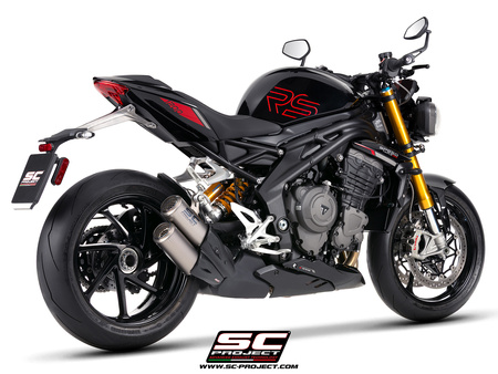 SC-Project tłumik końcowy Twin CR-T Titanium Triumph SPEED TRIPLE 1200 RS 2025+ Euro5+