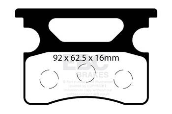 EBC Klocki kartingowe FA548 (1 kpl. na tarczę)