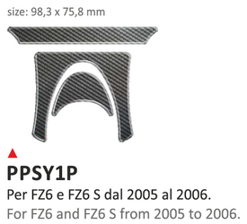 ONEDESIGN Naklejka na półkę kierownicy Yamaha FZ6 E Yamaha FZ6S 2005/2006