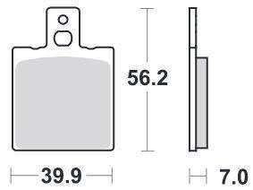 KLOCKI HAMULCOWE SBS 718 SI