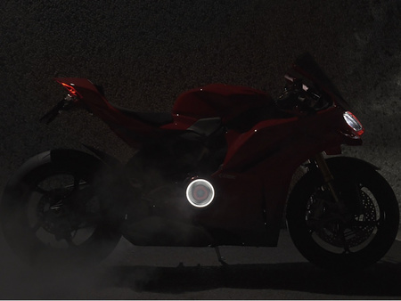 Ducabike DBK Oslona sprzęgła EVO LED Ducati Panigale V4 (s) 2025-2026 Red/Gold