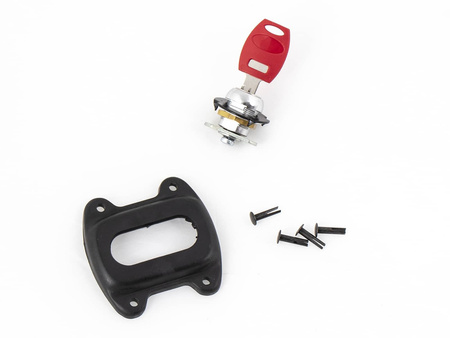 Lid lock-cylinder incl. Lock counter part for Hepco&Becker leather bags Liberty and Nevada