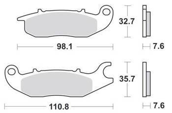 KLOCKI HAMULCOWE SBS 180 HF