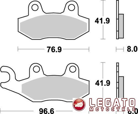 KLOCKI HAMULCOWE SBS 611 RSI