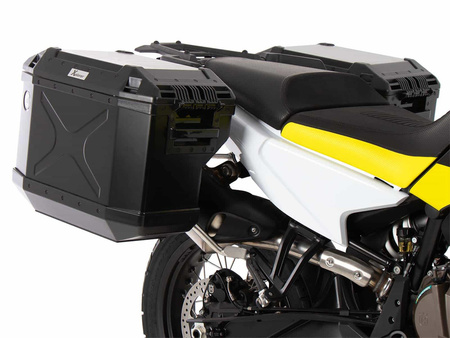 Sidecarrier Cutout stainless steel incl. Xplorer sideboxes black for Husqvarna Norden 901 / Expedition (2022-)