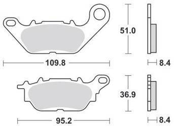 KLOCKI HAMULCOWE SBS 858 HF