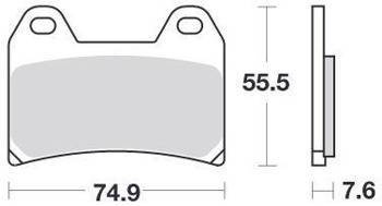 KLOCKI HAMULCOWE SBS 727 HS