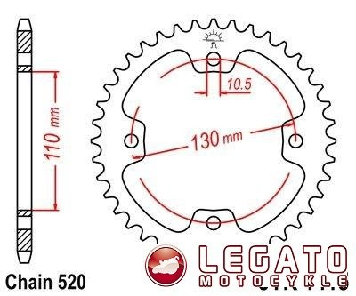 ZEBATKA NAPĘDOWA JT TYŁ (520)