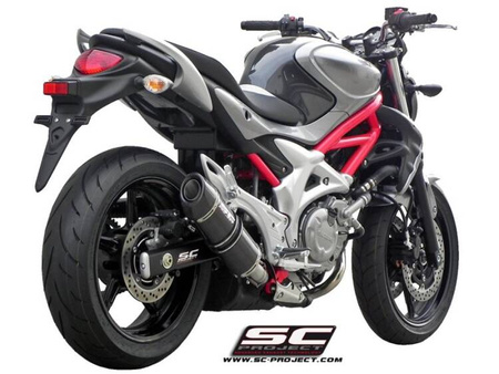 SC-Project tłumik końcowy Oval carbon Suzuki GLADIUS 650 (2009 – 2015)