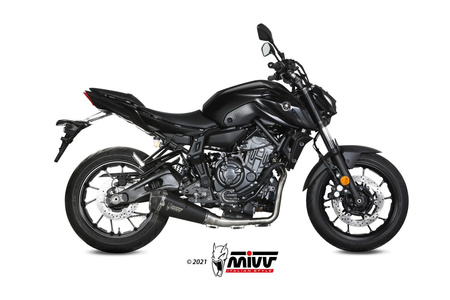 Mivv Układ wydechowy DELTA RACE BLACK stal nierdzewna YAMAHA MT-07 / FZ-07 2021-2024