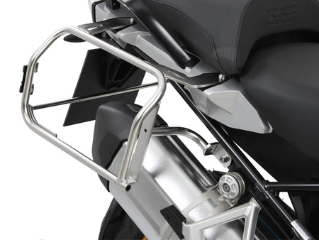 Sidecarrier Cutout stainless steel incl. Xplorer sideboxes black for BMW R1250GS (2018-2023)