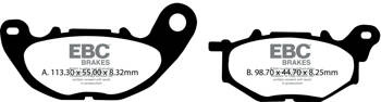 EBC Klocki hamulcowe SFA705 skuterowe (kpl. na 1 tarcze)