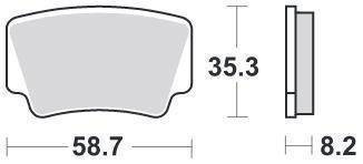 KLOCKI HAMULCOWE SBS 867 RSI