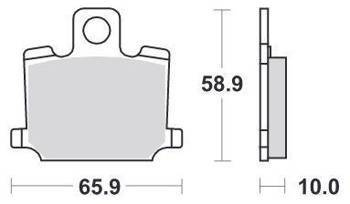 KLOCKI HAMULCOWE SBS 535 HF