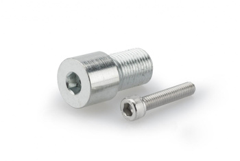 Adapter lusterek PUIG Hi-Tech IV / Tracker (9583P, lewy lub prawy) Srebrny (P) 9583P