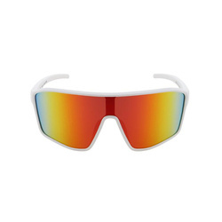 OKULARY RED BULL SPECT DAFT WHITE - SZKŁA BROWN WITH RED MIRROR POL
