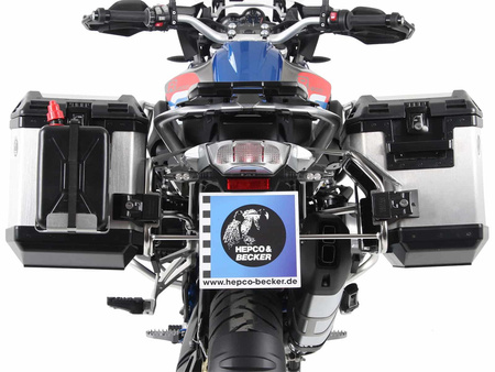 Sidecarrier Cutout stainless steel incl. Xplorer sideboxes silver for BMW R1200GS LC Adventure (2014-)