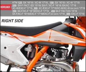 ONEDESIGN tank grip HDR KTM przezroczysty