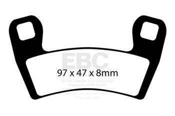 EBC Klocki hamulcowe FA657R (kpl. na 1 tarcze)