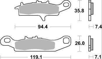 KLOCKI HAMULCOWE SBS 801 SI