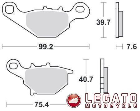 KLOCKI HAMULCOWE SBS 702 SI