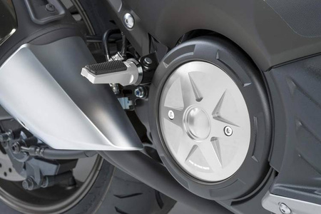 Podnóżki PUIG Sport (z gumą, wymagają adapterów) Srebrny (P) 7318P