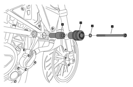 Crash pady PUIG do Benelli Leoncino 250 2020-2025 Czarny (N) 20390N
