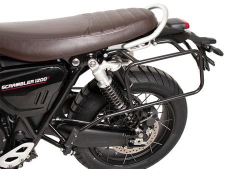 Sidecarrier one-sided left permanent mounted black for Triumph Scrambler 1200 X (2024-)