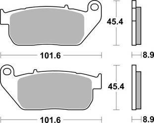 KLOCKI HAMULCOWE SBS 807 HS