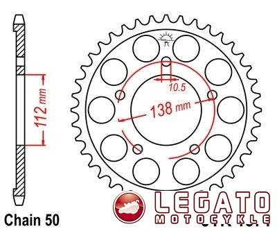 ZĘBATKA NAPĘDOWA JT TYŁ (530)
