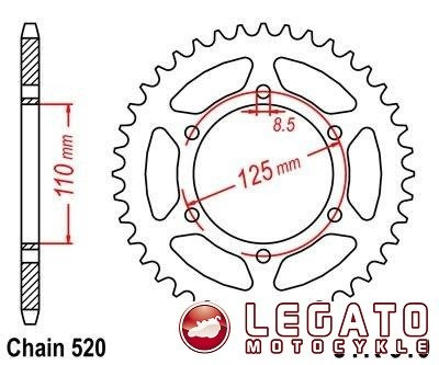 ZĘBATKA NAPĘDOWA JT TYŁ (520)