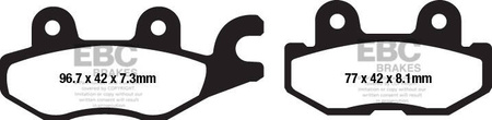 EBC Klocki hamulcowe FA674TT (kpl. na 1 tarcze)