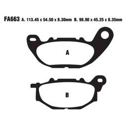 EBC Klocki hamulcowe GPFAX663HH torowe/profesjonalne (kpl. na 1 tarcze)