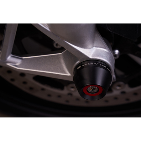 Crash pady osi przedniej Womet-Tech BMW S1000RR 2010-2021, S1000R 2014-2021