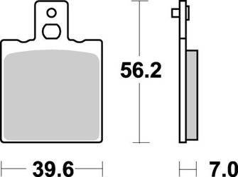 KLOCKI HAMULCOWE SBS 519 HF