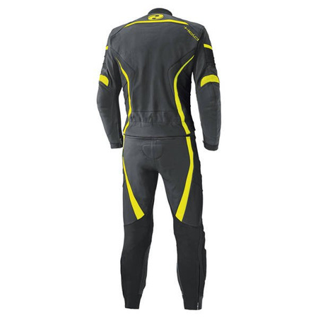Motocyklowy Kombinezon Skórzany Held Spire Black/Fluo Yellow