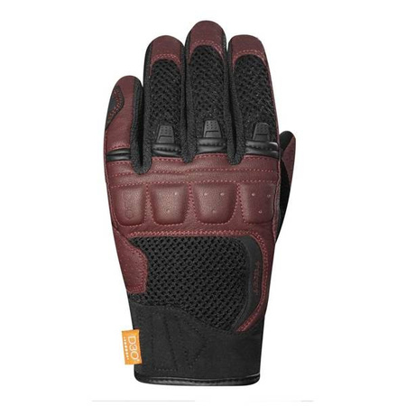 RĘKAWICE SKÓRZANO-TEKSTYLNE RACER LADY RONIN F BLACK/BURGUNDY